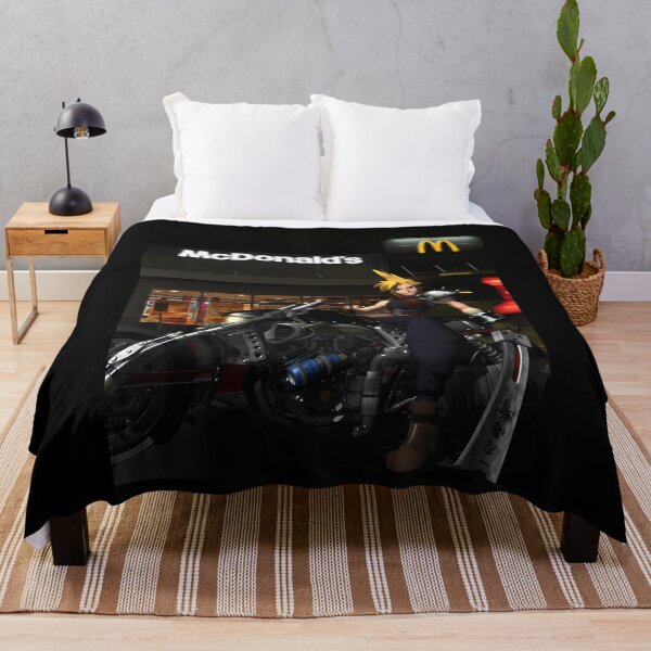 Item preview, Final Fantasy Cloud McDonald's Meme designed and sold by JustPOD.