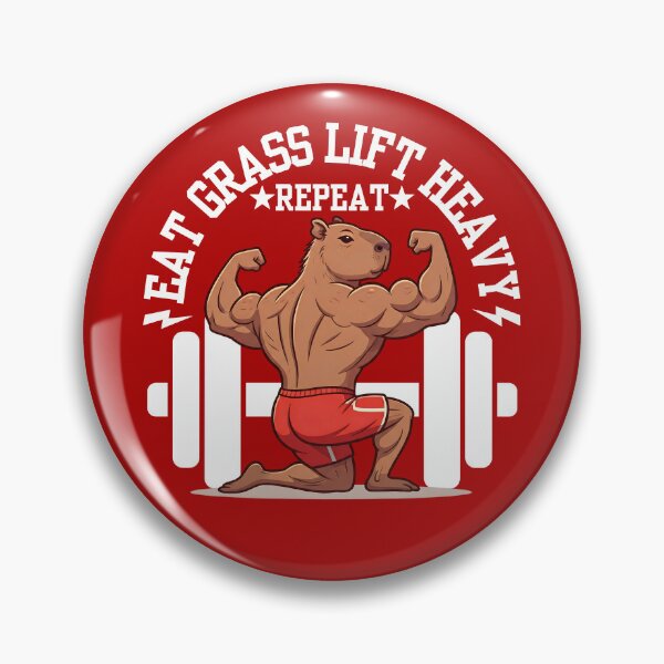 Item preview, Capybara Routine - Eat Grass. Lift Heavy. Repeat designed and sold by The magic  Yellow bus.