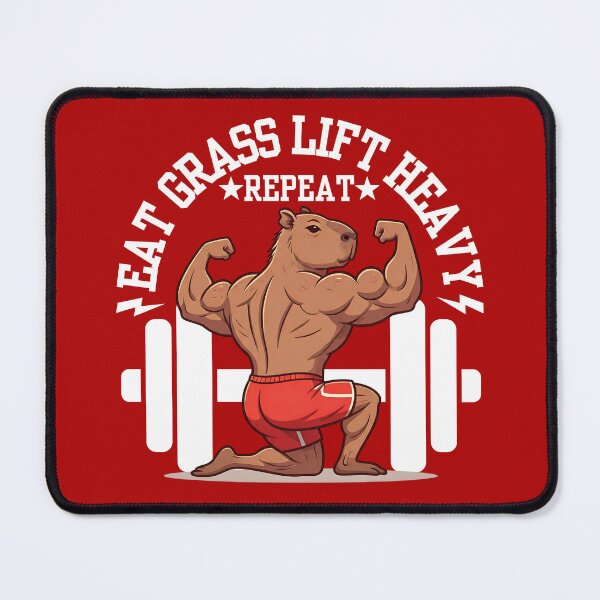 Item preview, Capybara Routine - Eat Grass. Lift Heavy. Repeat designed and sold by The magic  Yellow bus.