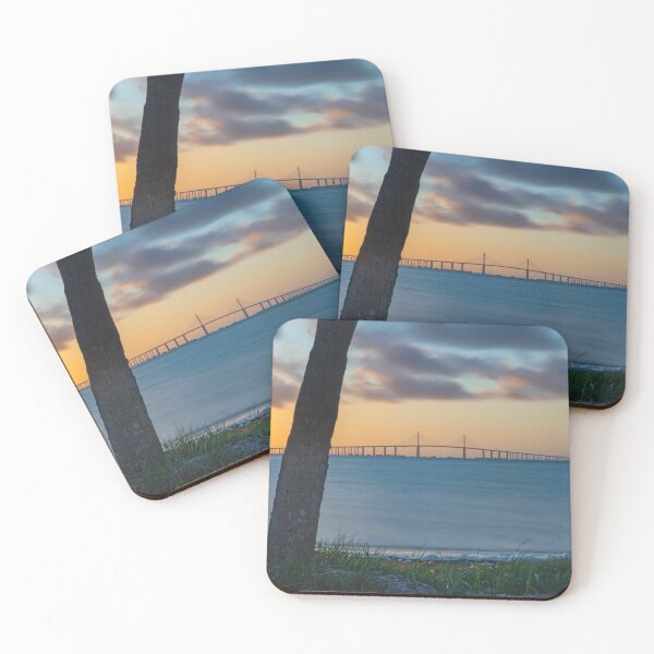 Item preview, This stunning photograph captures the Sunshine Skyway Bridge from Fort DeSoto Park at sunrise designed and sold by EyezWatchin.