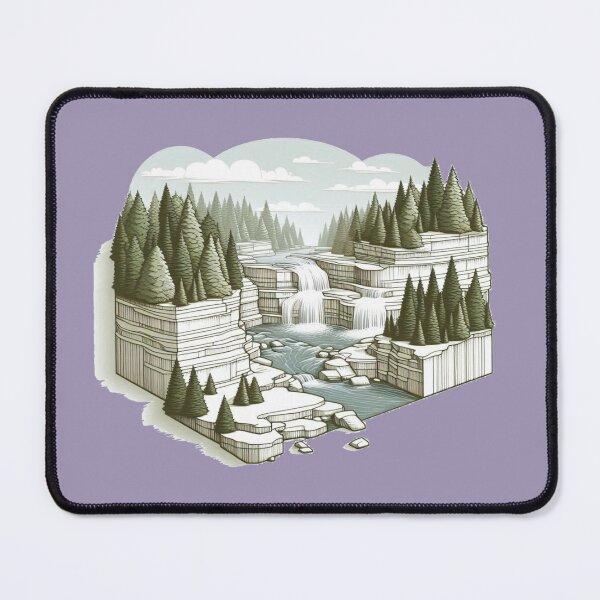 Item preview, Cuyahoga Valley National Park 3D Sketch – Scenic Ohio Nature Design, designed and sold by PaintMeWorld.