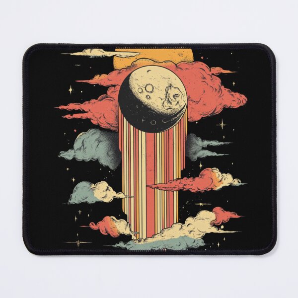 Item preview, Celestial Moon and Retro Cloudburst Art designed and sold by VividCore.