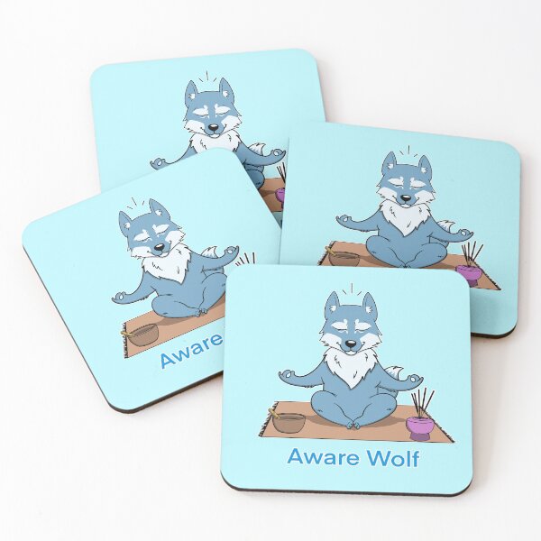Item preview, Aware Wolf designed and sold by BlueVanCreative.