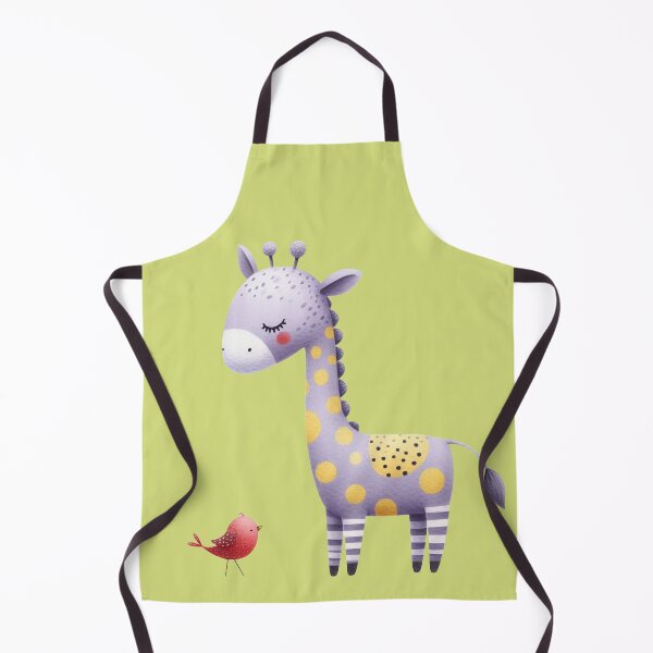 Item preview, A whimsical illustration of happy giraffe designed and sold by Beyondnote-Art.
