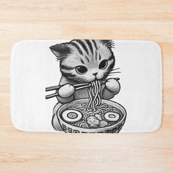 Aperçu de l'œuvre Chat Ramen 19 créée et vendue par S.Lindsay Designs.