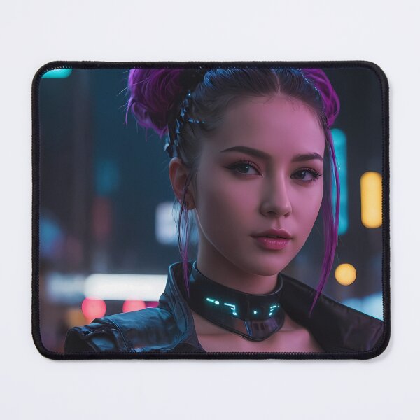 Item preview, Cyberpunk Woman Portrait designed and sold by papi1998.