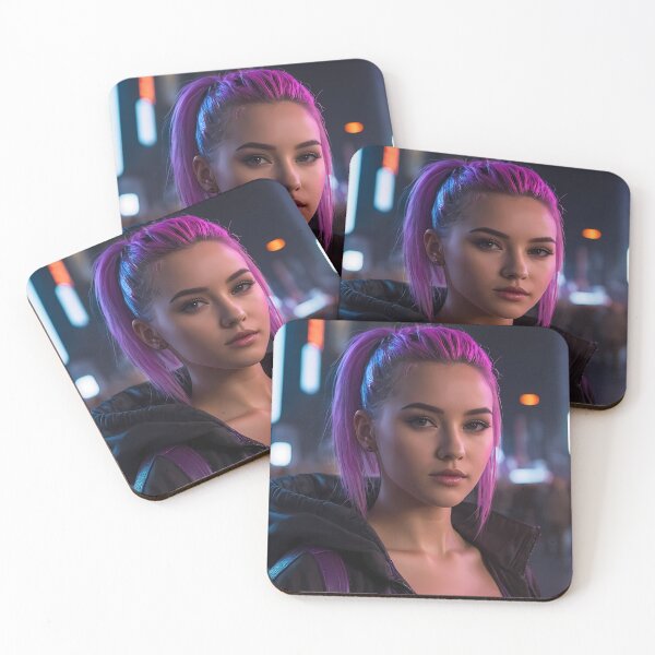 Item preview, Cyberpunk Woman Portrait designed and sold by papi1998.