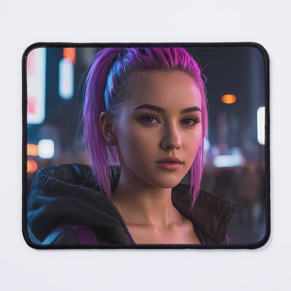 Item preview, Cyberpunk Woman Portrait designed and sold by papi1998.