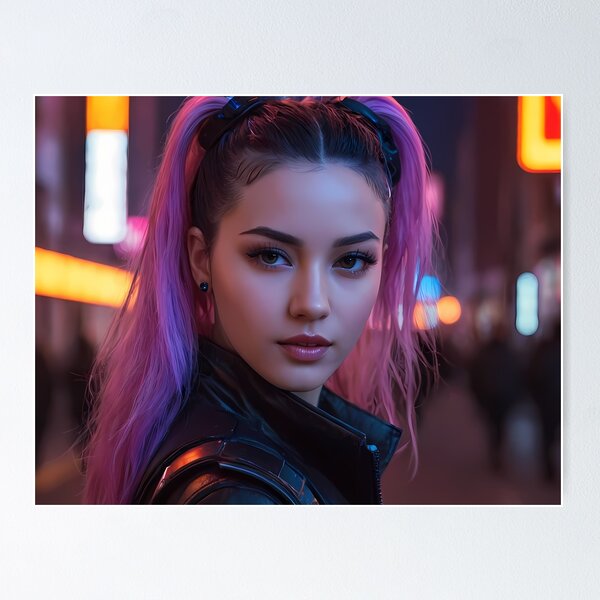 Item preview, Cyberpunk Woman Portrait designed and sold by papi1998.