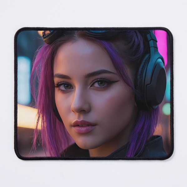 Item preview, Cyberpunk Woman Portrait designed and sold by papi1998.