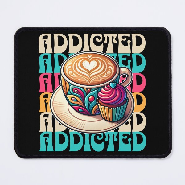 Item preview, Addicted Coffee and Cupcake designed and sold by MaxOutDesign.