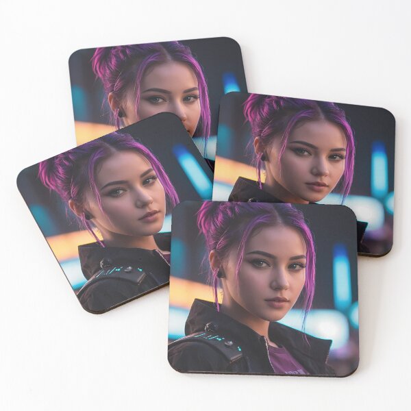 Item preview, Cyberpunk Woman Portrait designed and sold by papi1998.