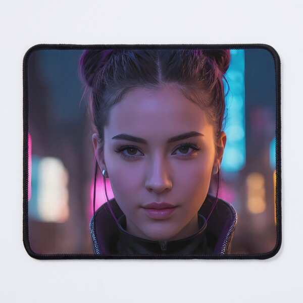 Item preview, Cyberpunk Woman Portrait designed and sold by papi1998.