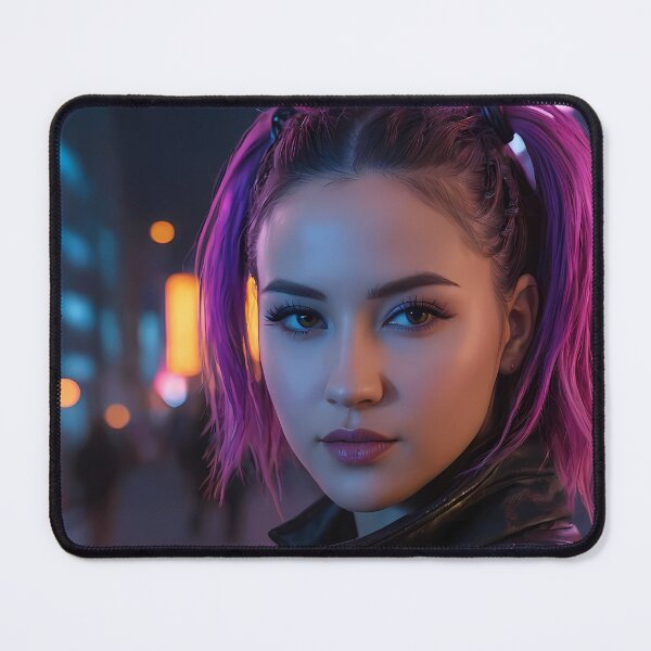Item preview, Cyberpunk Woman Portrait designed and sold by papi1998.