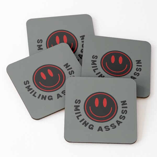 Item preview, Smiling Assassin, Smiling Face in Red and Black  designed and sold by AASparksDesigns.