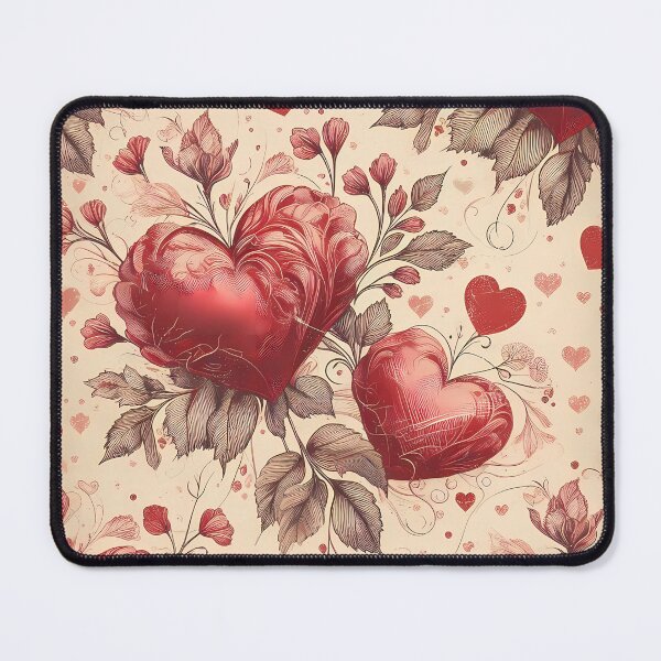 Item preview, A lively heart pattern with bold red hues and artistic textures. designed and sold by TJprint.