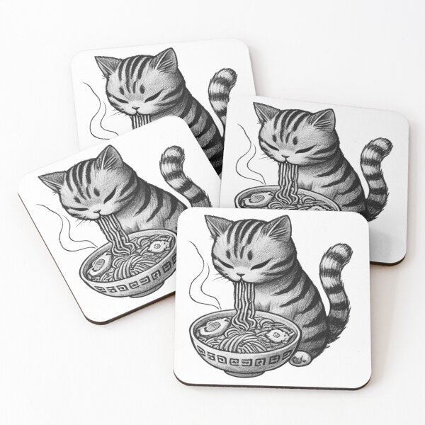 Item preview, Ramen Cat 20 designed and sold by S.Lindsay Designs.