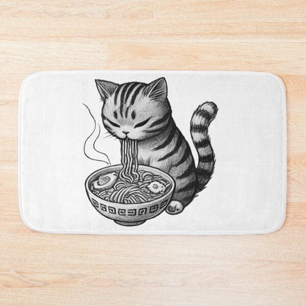 Aperçu de l'œuvre Chat Ramen 20 créée et vendue par S.Lindsay Designs.