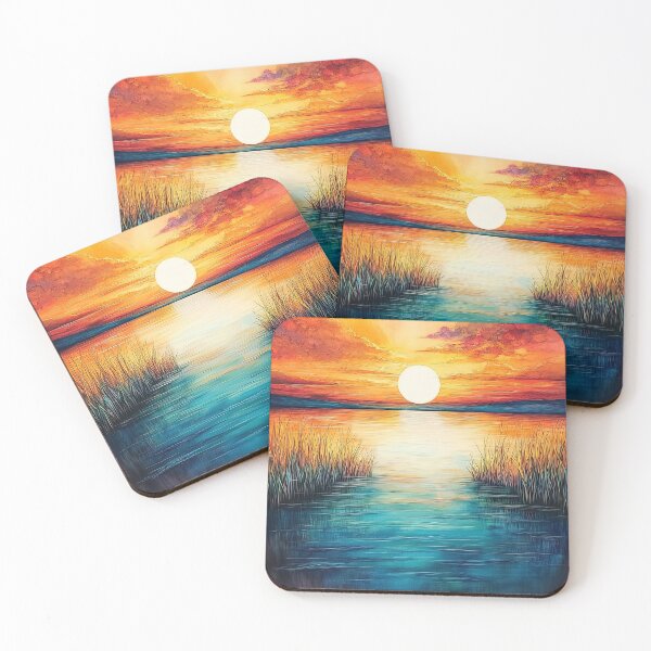 Item preview, Marsh Sunset Symphony - Nature's Color Dance designed and sold by TheSillySartor.