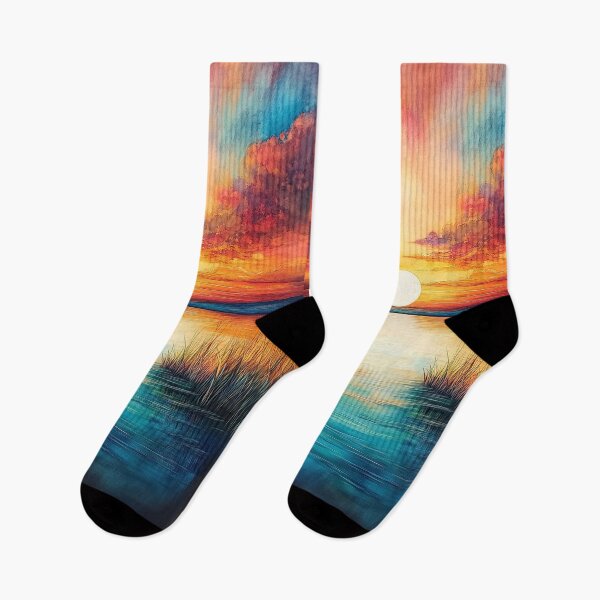 Item preview, Marsh Sunset Symphony - Nature's Color Dance designed and sold by TheSillySartor.