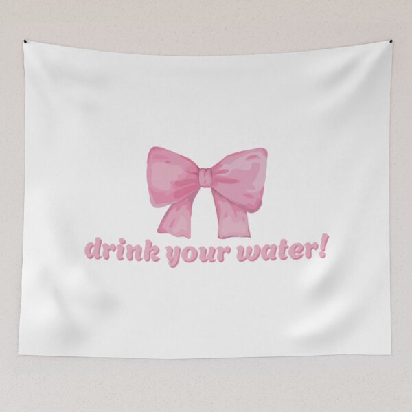 Item preview, drink your water! with a bow designed and sold by stainedauroras.