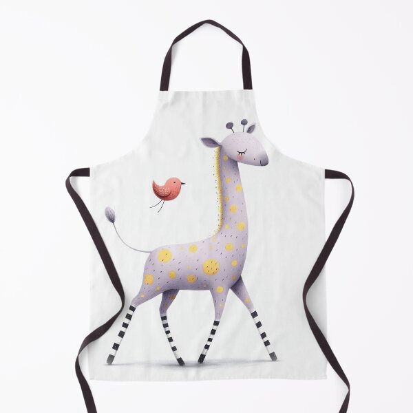 Item preview, A whimsical illustration of happy giraffe designed and sold by Beyondnote-Art.
