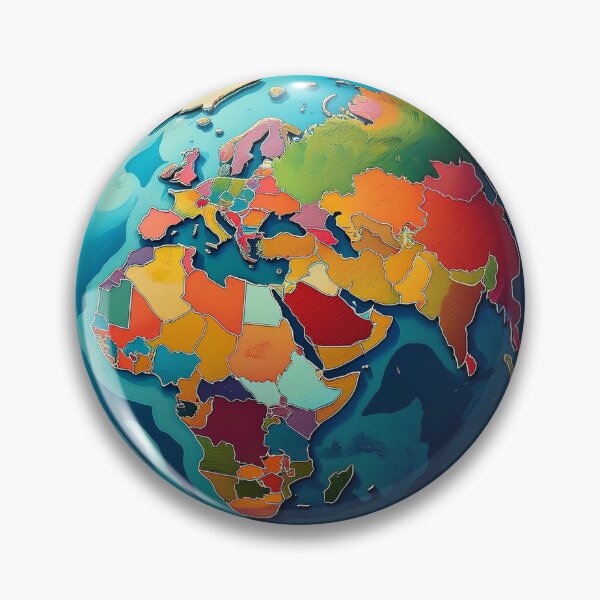 Item preview, Colourful World Map Illustration designed and sold by RaiyaTees.