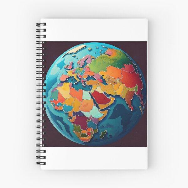 Item preview, Colourful World Map Illustration designed and sold by RaiyaTees.