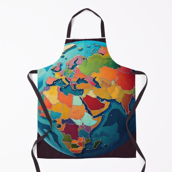Item preview, Colourful World Map Illustration designed and sold by RaiyaTees.