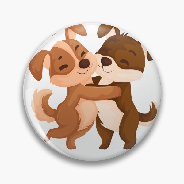 Item preview, cute dog couple valentine gift  designed and sold by Printdesigns1.