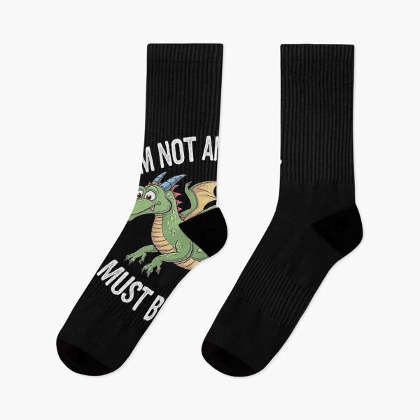 Item preview, Funny Dragon Saying “I’m Not Anti-Social” Cartoon Design designed and sold by love3617.