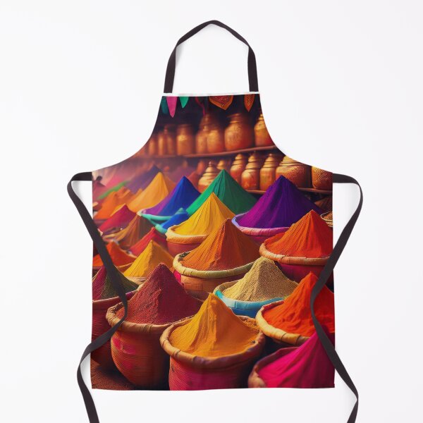 Item preview, Colourful Spice Market - Vibrant Basket Display designed and sold by RaiyaTees.