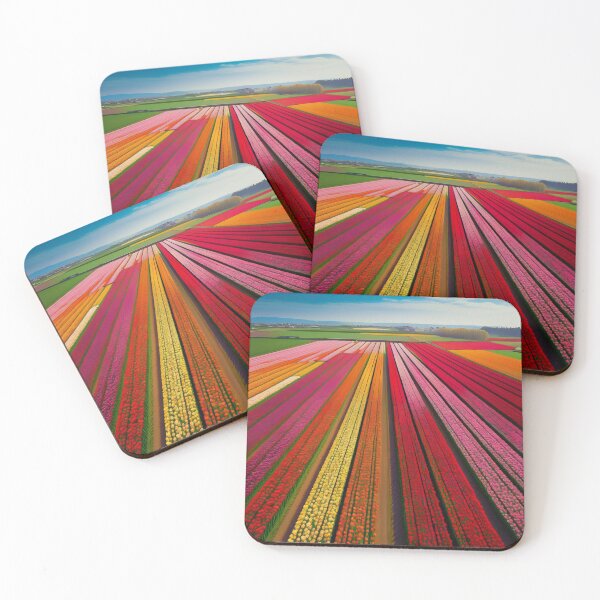 Item preview, Vibrant Rows of Tulip Fields - Nature's Beauty from Above designed and sold by RaiyaTees.