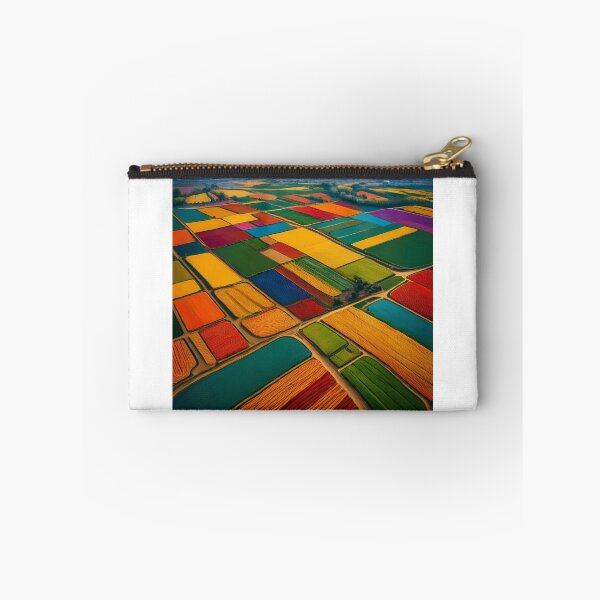 Item preview, Aerial View of Colourful Fields - Abstract Landscape designed and sold by RaiyaTees.