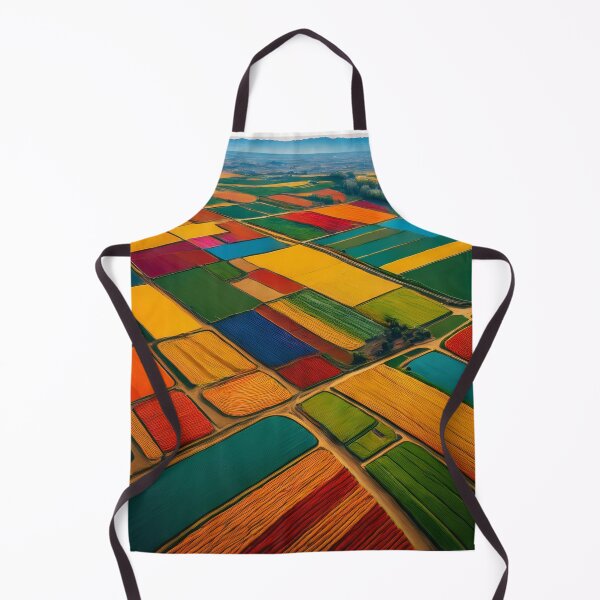 Item preview, Aerial View of Colourful Fields - Abstract Landscape designed and sold by RaiyaTees.