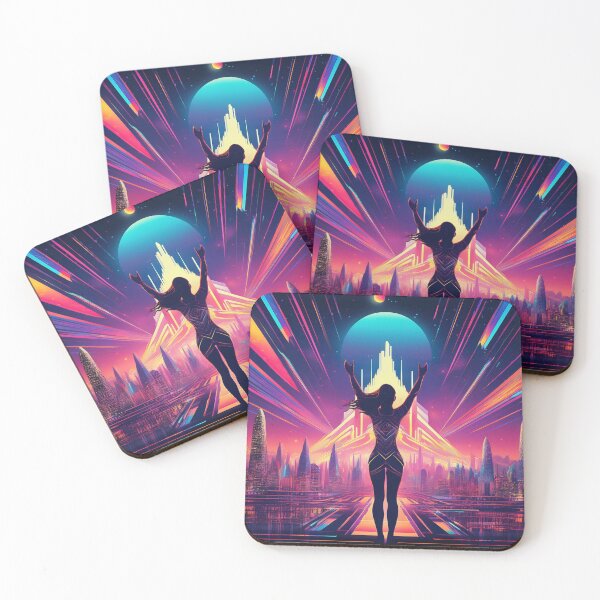 Item preview, Futuristic Cityscape with Empowering Silhouette designed and sold by RaiyaTees.