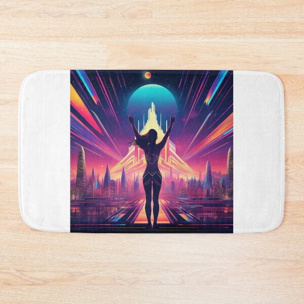Item preview, Futuristic Cityscape with Empowering Silhouette designed and sold by RaiyaTees.