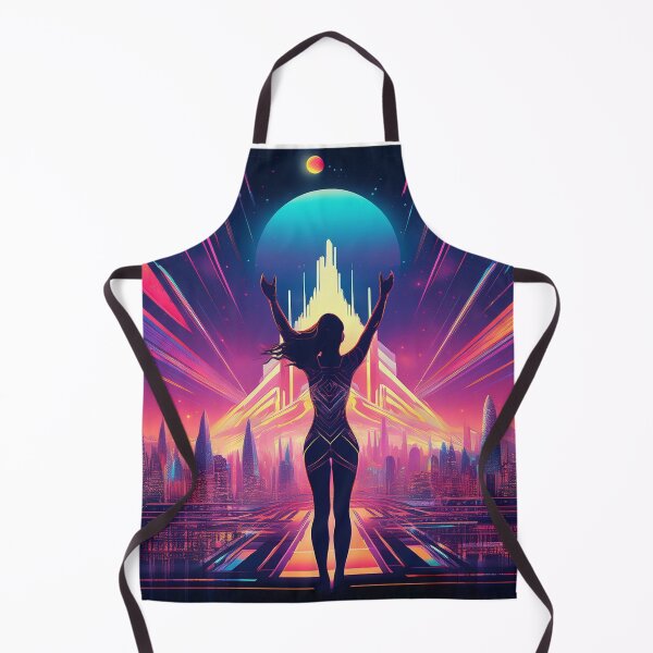 Item preview, Futuristic Cityscape with Empowering Silhouette designed and sold by RaiyaTees.