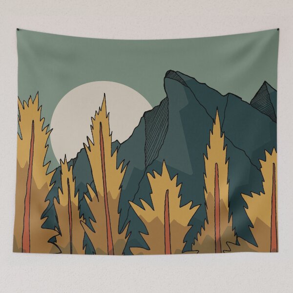 Item preview, Forest mountain peak designed and sold by Swadeillustrations.