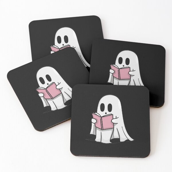 Item preview, Cute Halloween Ghost Reading Book designed and sold by TulipaGraphics.