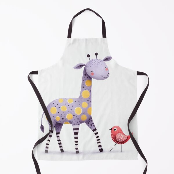 Item preview, A whimsical illustration of happy giraffe designed and sold by Beyondnote-Art.