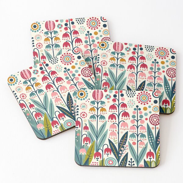Item preview, Scandinavian Folk Art - Lily of the Valley and Bell Flowers by heidiannemorris designed and sold by FOLK ART FUSION.