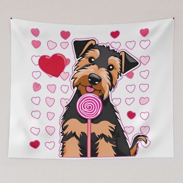 Item preview, Valentine's Day Welsh Terrier Delight designed and sold by GoodyPaws.