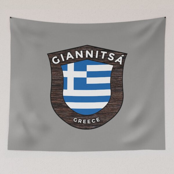 Item preview, Giannitsá Greece Emblem Flag designed and sold by World Designs.