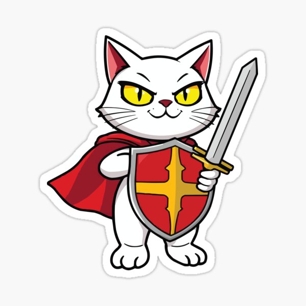 Item preview, White Cat Guards designed and sold by Getup-clothing.