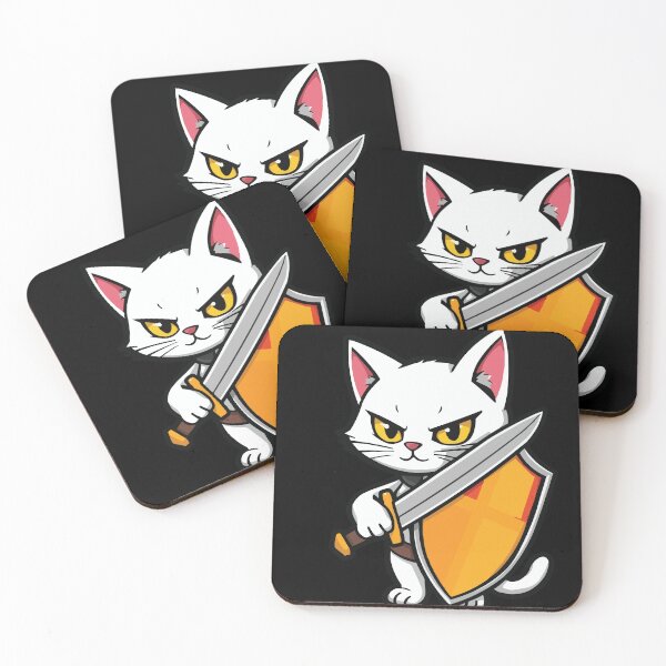 Item preview, White Cat Guards designed and sold by Getup-clothing.