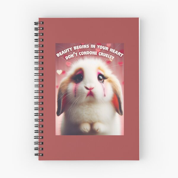 Item preview, Beauty Begins In Your Heart Anti-Cruelty Bunny designed and sold by Shells Graffiti.