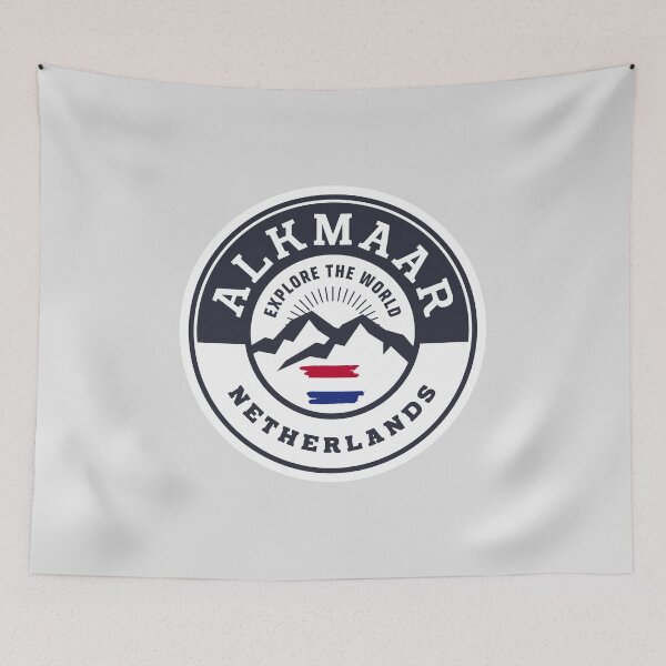 Item preview, Alkmaar Netherlands Black and White Crest designed and sold by World Designs.