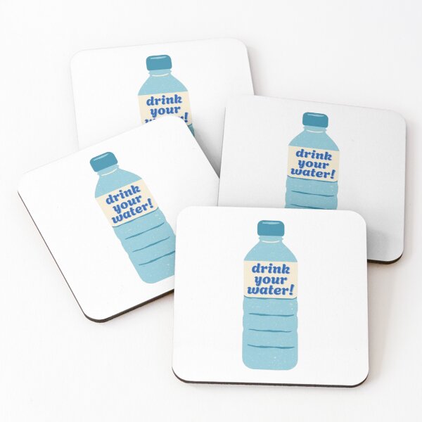 Item preview, drink your water water bottle designed and sold by stainedauroras.
