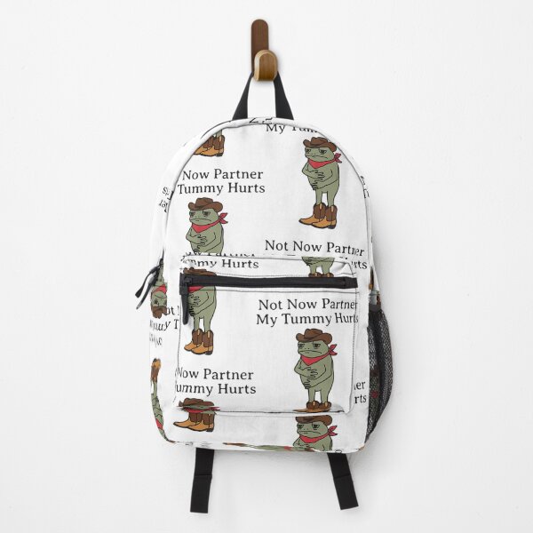 Item preview, Not Now Partner My Tummy Hurts Funny Frog designed and sold by DreamyNature.